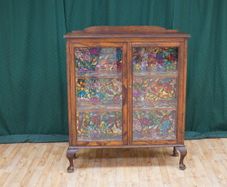 Quality Oak Glazed Display Cabinet