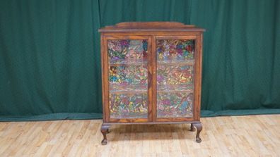 Quality Oak Glazed Display Cabinet