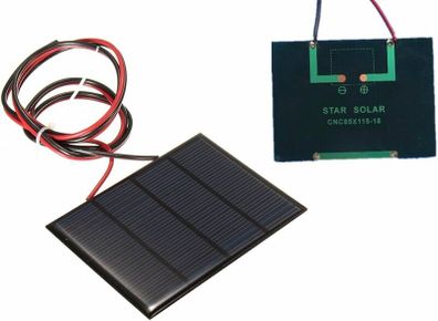 Solar Panel 12v 1.5w 125ma 115 X 85mm