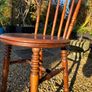 Antique Solid Elm Penny Chairs x 2 Image 8