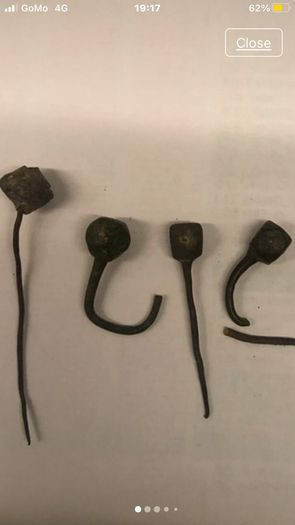 bronze robe pins