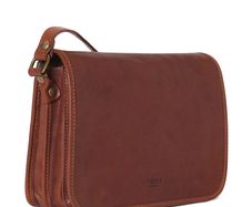 I Medici Firenze Genuine Italian Leather Satchel Dual Compartment Laptop Size