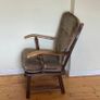Classic Vintage Upholstered Armchair | Solid Wood Frame Image 3