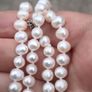 Baroque Pearl Necklace on Sterling Silver Closures Image 10