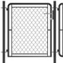 Garden Gate Steel 100x495 cm Anthracite Image 4