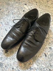 Ted Baker black leather brogues, size UK 10/ EUR 44