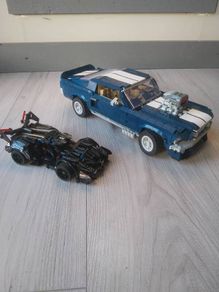 Lego Compatible American Muscle Car 1967 Ford Mustang. PLUS FREE mini sports car.