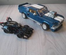 Lego Compatible American Muscle Car 1967 Ford Mustang. PLUS FREE mini sports car.