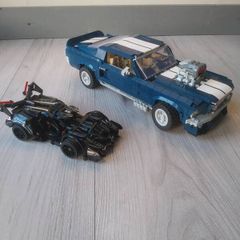 Lego Compatible American Muscle Car 1967 Ford Mustang. PLUS FREE mini sports car.