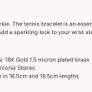 Dylan Oaks Tennis bracelet and earrings Image 4