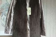 Urbancode London coat Genuine leather&amp; faux fur New with tags