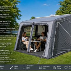 Inflatable caravan awning 340cm x 250cm