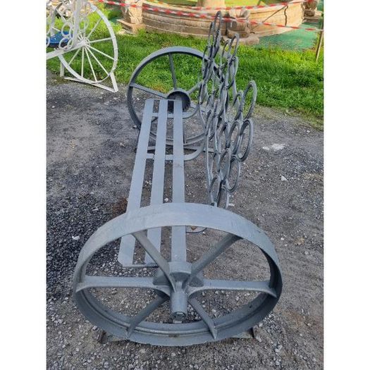 Cart Wheel Bench Grey KAS1361
