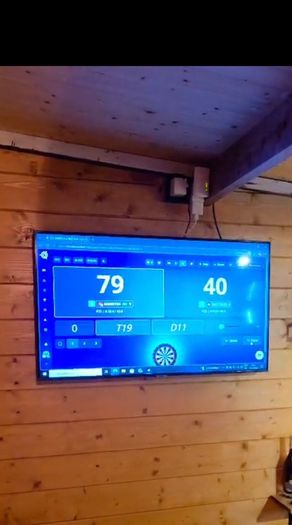 Darts scoring system set up