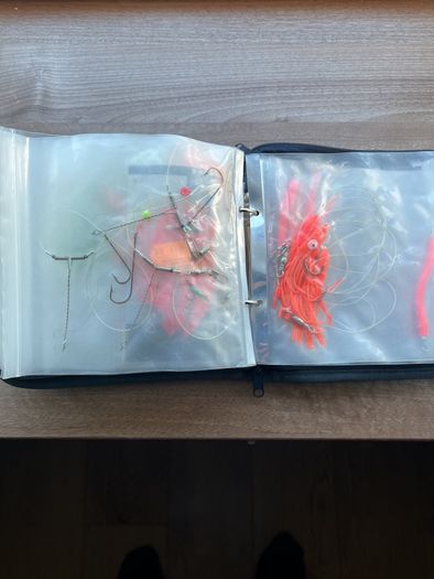 Loaded Abu Garcia Lure Wallet / Tackle Bag (With Lures, Jigs & Feathers)