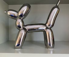 Chrome Balloon dog ornament or figurine
