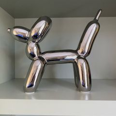 Chrome Balloon dog ornament or figurine