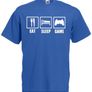 Eat Sleep Game  Mens funny gaming, gamer t-shirts TEE TOP SHIRT GREAT GIFT PRESENT Image 2