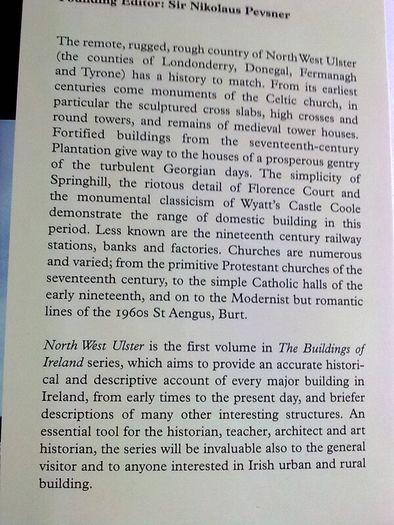 The buildings of Ireland Northwest Ulster Donegal Fermanagh Tyrone Derry History