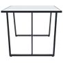Dining Table White 200x100x75 cm Tempered Glass Image 3
