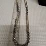 Statement Silver Tone Necklace with Faceted Beads Image 3