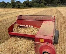 Square Bales Of Golden Barley Straw
