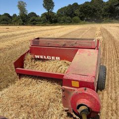 Square Bales Of Golden Barley Straw