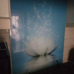 glass splashback