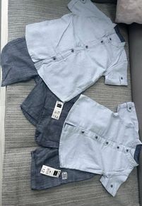 Boys Shirt and shorts set x 2