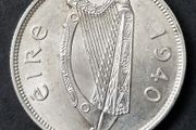 Ireland 1940 Silver Florin Excellent Coin