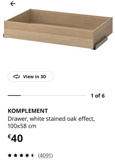 Pax light oak wardrobe