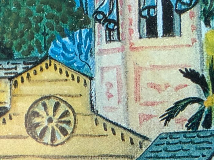Alessandra Puppo - Portofino - Italian Folk Art - Framed Print