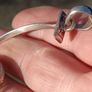 Stunning Sterling Silver Polished Agate Geometric Pendant set Image 7