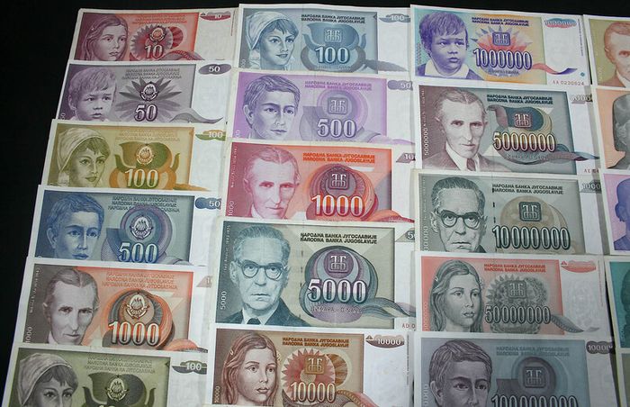 Yugoslavia - Complete Hyperinflation Set - 42 Banknotes 1990-1994