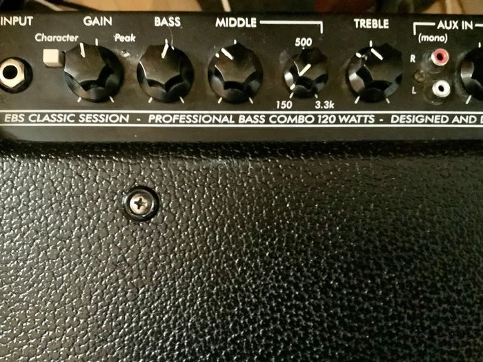 EBS 120 watts bass amp in perfect condition.