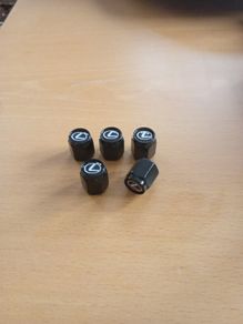 Brand New Lexus Black Metal Dust Caps x4