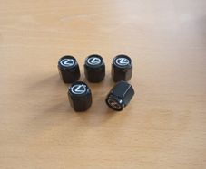 Brand New Lexus Black Metal Dust Caps x4