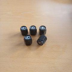 Brand New Lexus Black Metal Dust Caps x4
