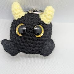handmade crochet monster keyring