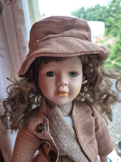 Vintage Irish Doll with Fizzy Hair.