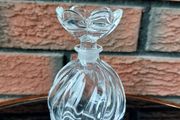 Vintage Crystal Perfume Bottle With Stopper