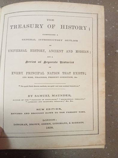 Maunders Treasury of History