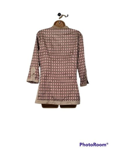 Brown Gold kaftan Small satin top Postage included