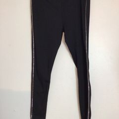 Black leggings with silver stripe size 12 BNWTS price includes postage