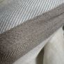 11 metres of 100% linen double width or 22metres of single width  herringbone stripe fabric Image 10