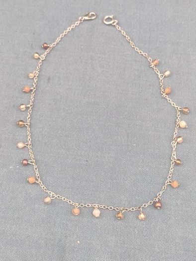 Vintage Sterling Silver necklace with Semi-Precious stones