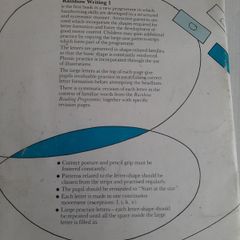 Vintage Rainbow 70's writing School book
