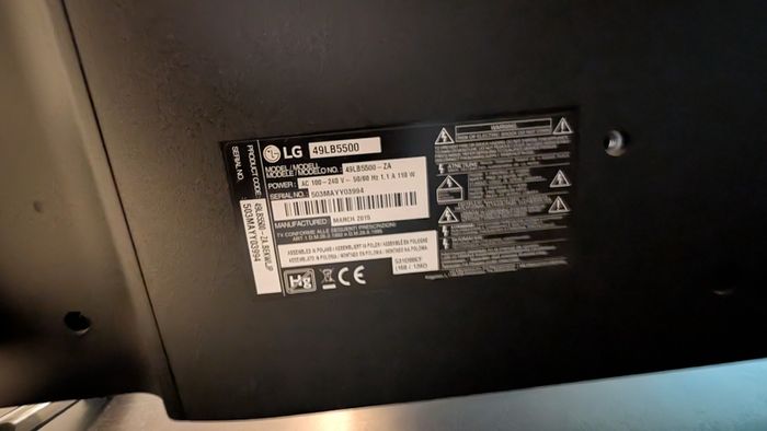 Lg 49" Tv 49lb5500-za