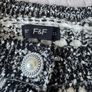 F&F Black & White Textured Cardigan Size L Image 4