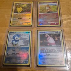 4  Pokemon Burger King Diamond & Pearl Reverse Holo Cards - LP